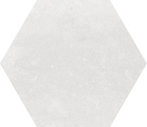 Jabo Tegelsample:  Midtown White hexagon vloertegel 15x17cm