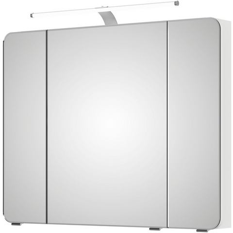 Saphir Spiegelkast Serie 4005 Badezimmer-Spiegelschrank inkl. LED-Aufsatzleuchte