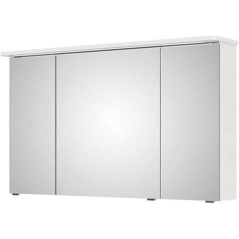 Saphir Spiegelkast Serie 4005 Badezimmer-Spiegelschrank inkl. LED-Kranzbeleuchtung