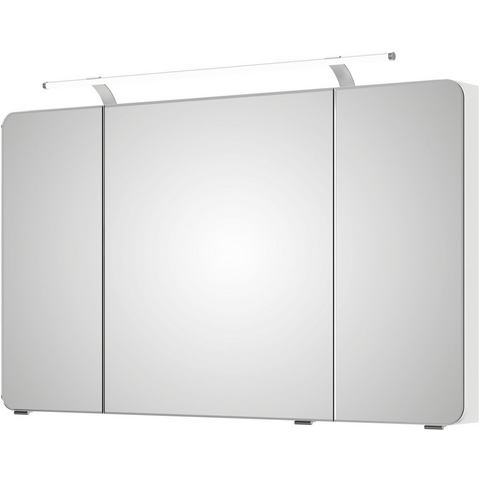 Saphir Spiegelkast Serie 4005 Badezimmer-Spiegelschrank inkl. LED-Aufsatzleuchte