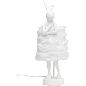 Tafellamp Animal Rabbit Fur White/Silver 68cm