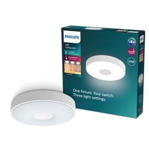 Philips LED Deckenleuchte Coiner in Weiß 24W 2700lm