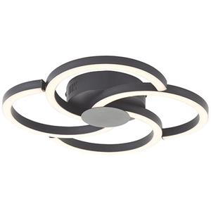 BRILLIANT LED-Deckenleuchte Fico, 22 W, 2300 lm, 3000 K, schwarz