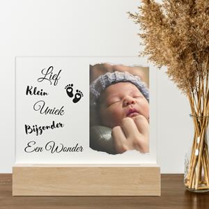 Ontwerp-zelf 3D LED LAMP - Uw Eigen Babyfoto