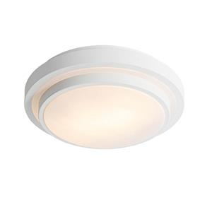 QAZQA Buiten plafondlamp wit 35 cm IP44 - Walden