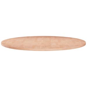 VidaXL Tafelblad rond Ø80x1,5 cm onbehandeld massief eikenhout