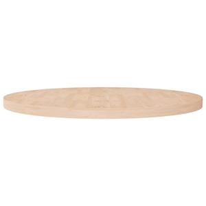 VidaXL Tafelblad rond Ø90x4 cm onbehandeld massief eikenhout