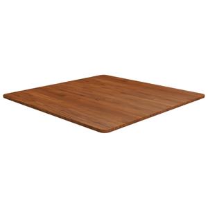 VidaXL Tafelblad vierkant 80x80x1,5cm behandeld eiken donkerbruin