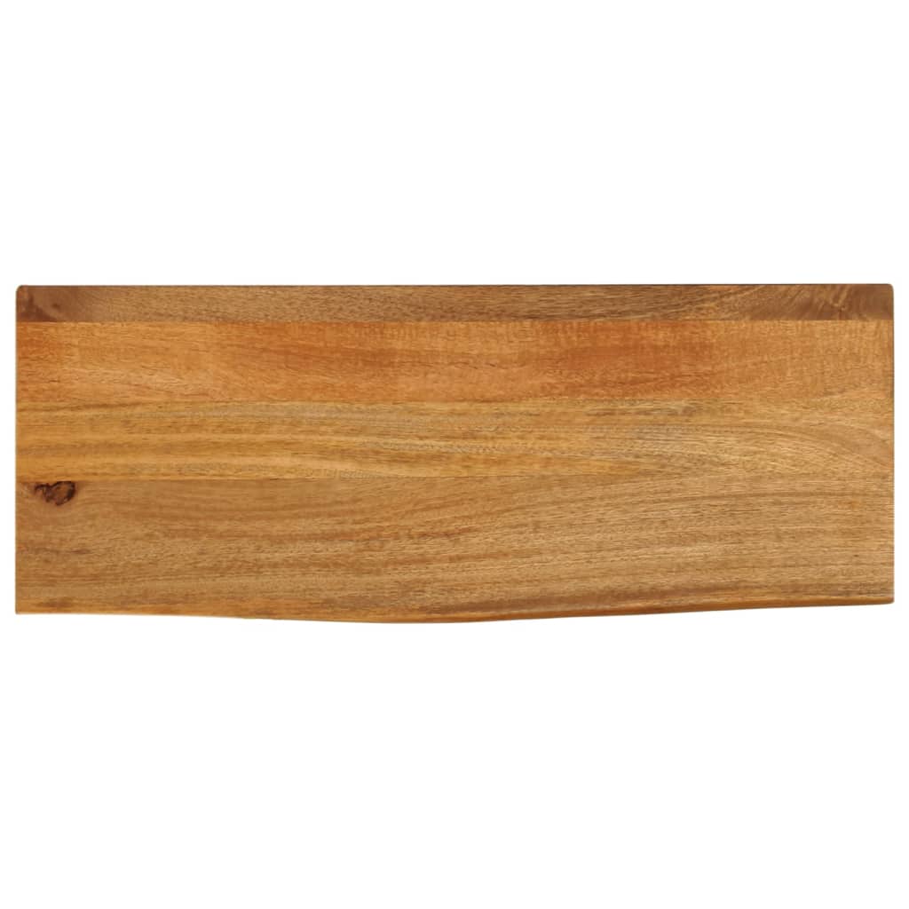 VidaXL Tafelblad met natuurlijke rand 80x20x2,5 cm massief mangohout