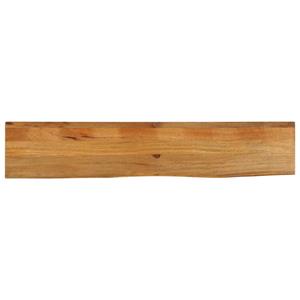 VidaXL Tafelblad met natuurlijke rand 140x30x2,5 cm massief mangohout