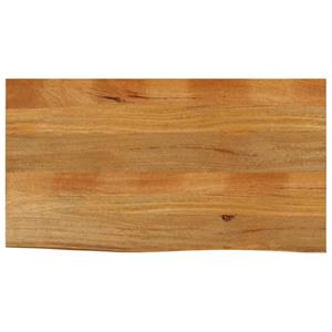 VidaXL Tafelblad met natuurlijke rand 110x60x2,5 cm massief mangohout