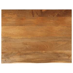 VidaXL Tafelblad met natuurlijke rand 90x80x2,5 cm massief mangohout