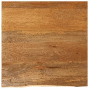 VidaXL Tafelblad met natuurlijke rand 60x60x3,8 cm massief mangohout