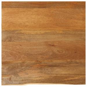 VidaXL Tafelblad met natuurlijke rand 80x80x3,8 cm massief mangohout