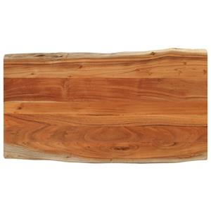 VidaXL Tafelblad rechthoekig natuurlijke rand 110x60x2,5 cm acaciahout