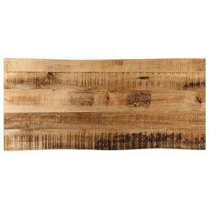 VidaXL Tafelblad met natuurlijke rand 90x40x2,5 cm massief mangohout