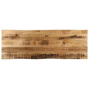 VidaXL Tafelblad met natuurlijke rand 120x40x2,5 cm massief mangohout