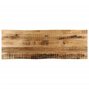 VidaXL Tafelblad met natuurlijke rand 140x40x2,5 cm massief mangohout