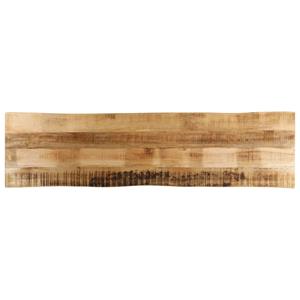 VidaXL Tafelblad met natuurlijke rand 160x40x2,5 cm massief mangohout