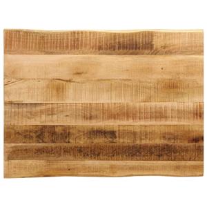 VidaXL Tafelblad met natuurlijke rand 90x60x2,5 cm massief mangohout