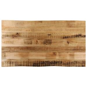 VidaXL Tafelblad met natuurlijke rand 110x60x3,8 cm massief mangohout