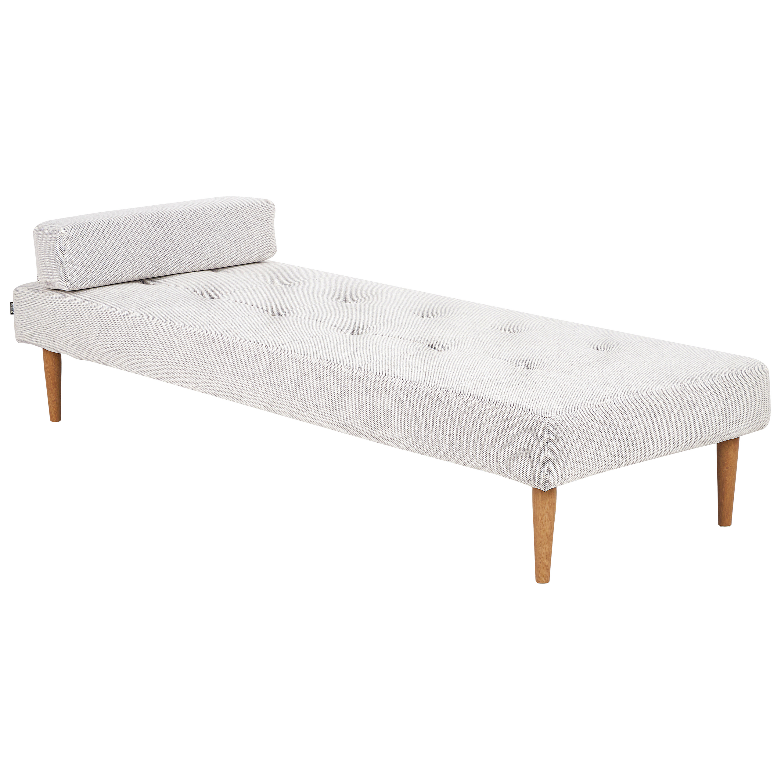 BELIANI Chaise longue stof wit NIORT