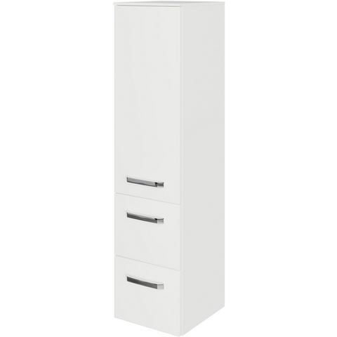 Saphir Halfhoge kast Serie 4010 Badschrank 30cm breit, 1 Tür, 2 Schubladen, inkl Türdämpfer