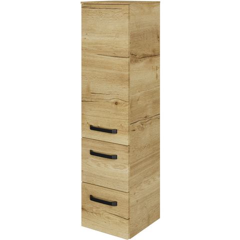 Saphir Halfhoge kast Serie 4010 Badschrank 30cm breit, 1 Tür, 2 Schubladen, inkl Türdämpfer