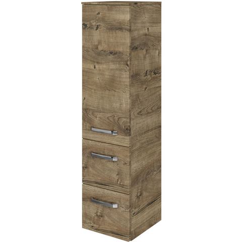 Saphir Halfhoge kast Serie 4010 Badschrank 30cm breit, 1 Tür, 2 Schubladen, inkl Türdämpfer