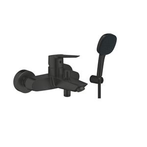 Grohe Start Badmengkraan - omstel - HOH 15cm - met handdoucheset - matte black (zwart) SW924868 / SW1126812