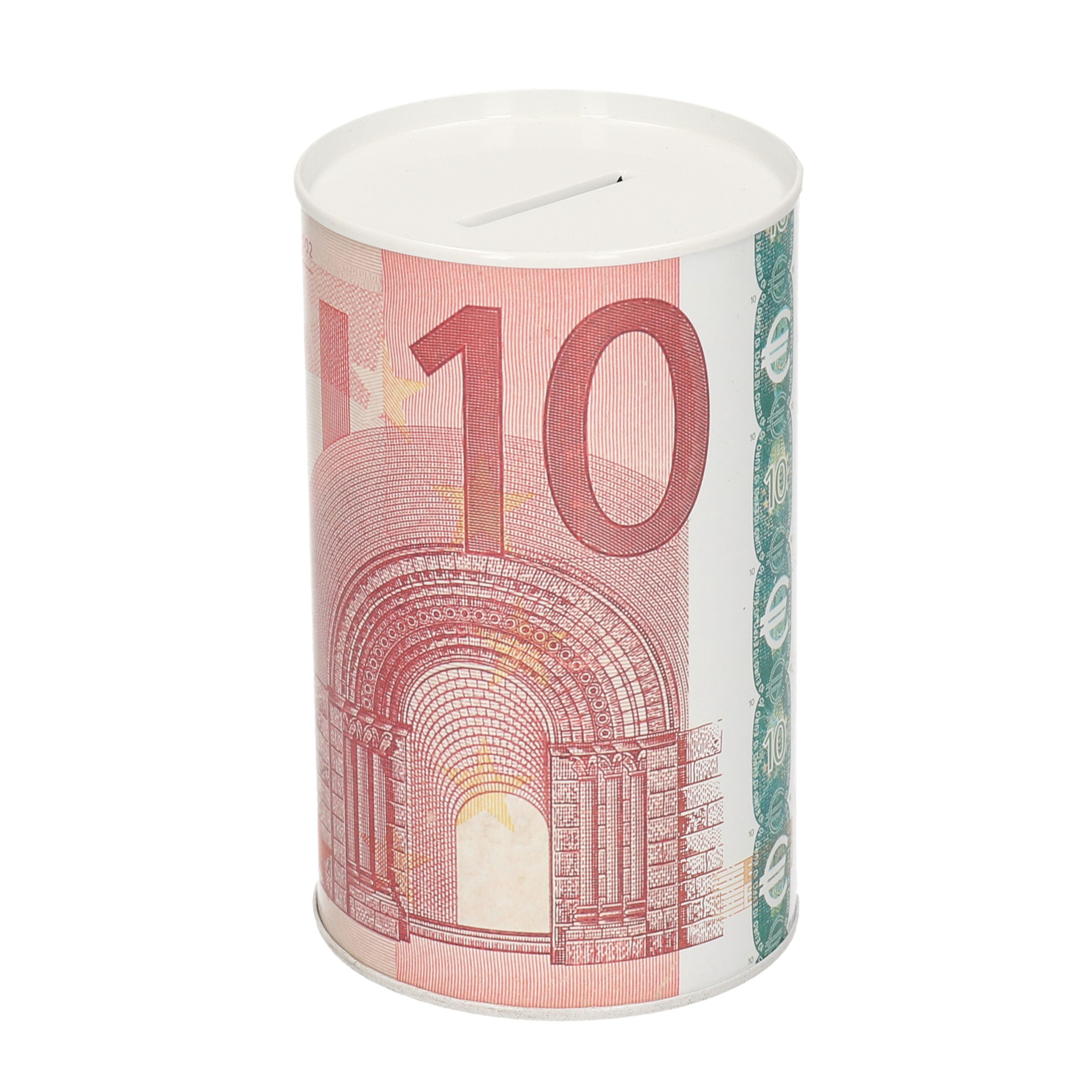 Merkloos 10 eurobiljet spaarpot - 8 x 13 cm - spaarpotten voor kinderen