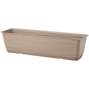 Form Plastic Plantenbak Balustrade - kunststof - beige - L80 x B17 x H14 cm - balkonbak -