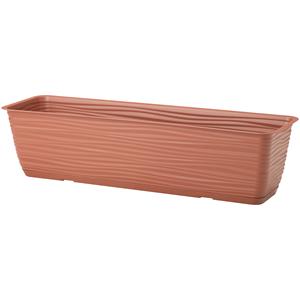 Form Plastic Plantenbak Balustrade - kunststof - terracotta - L80 x B17 x H14 cm - balkonbak -