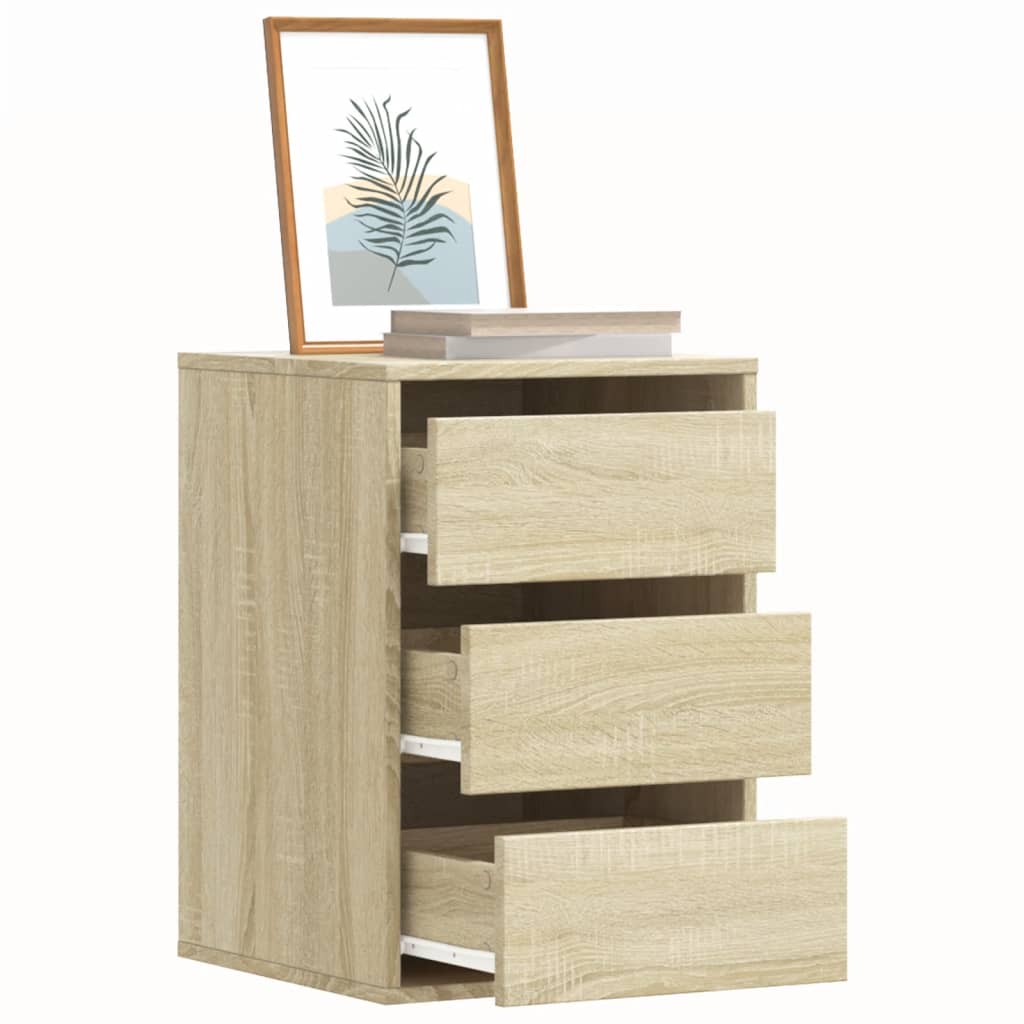 VidaXL Ladekast 40x41x58 cm bewerkt hout sonoma eikenkleurig