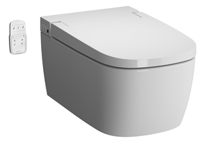 Vitra V-Care Metropole douche wc randloos met automatische open- en sluitfunctie wit glans