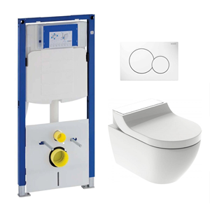 Geberit UP320 toiletset met  AquaClean Tuma Comfort douche wc