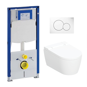 Geberit UP320 toiletset met  AquaClean Sela douche wc