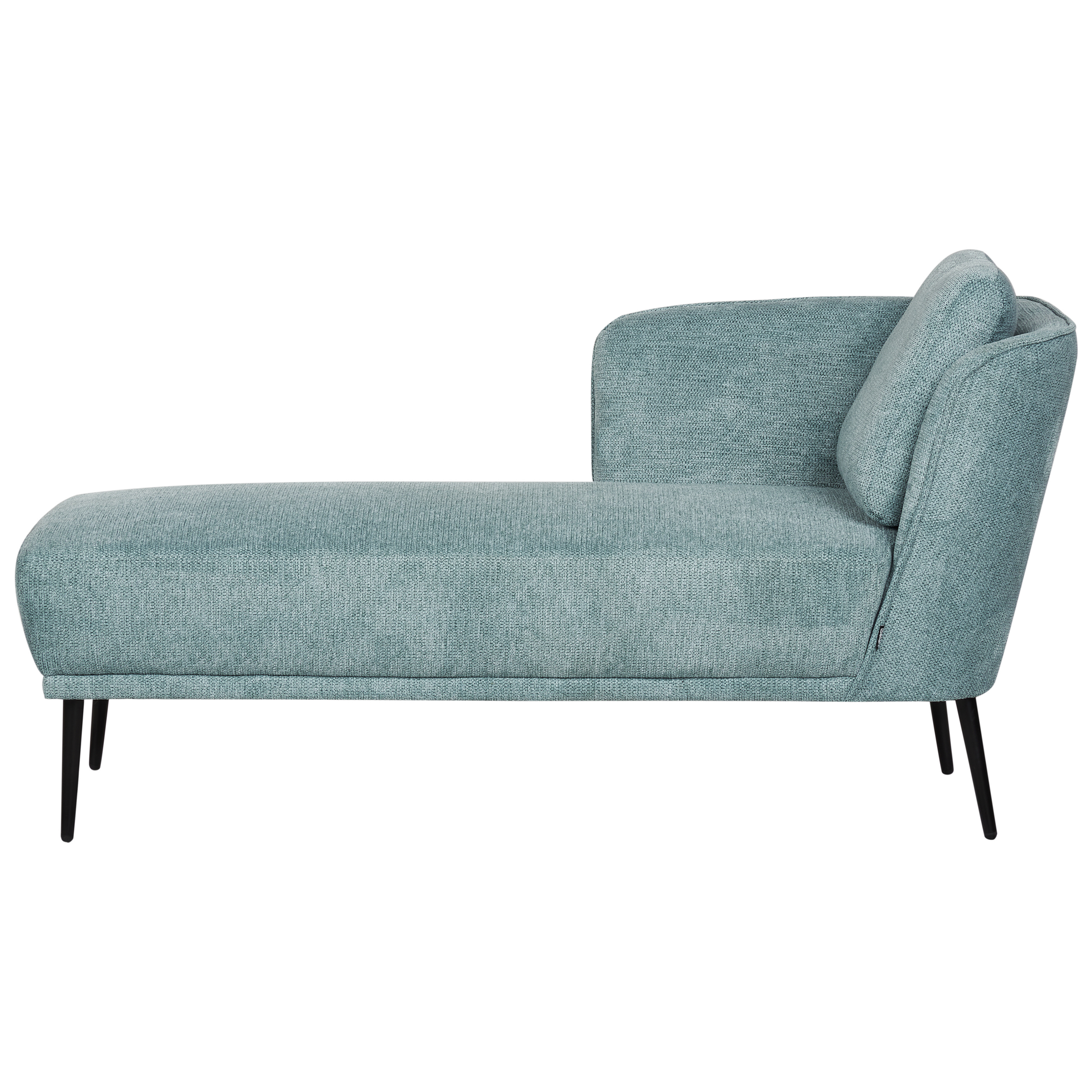 BELIANI Chaise longue stof blauw rechtszijdig ARTHEZE