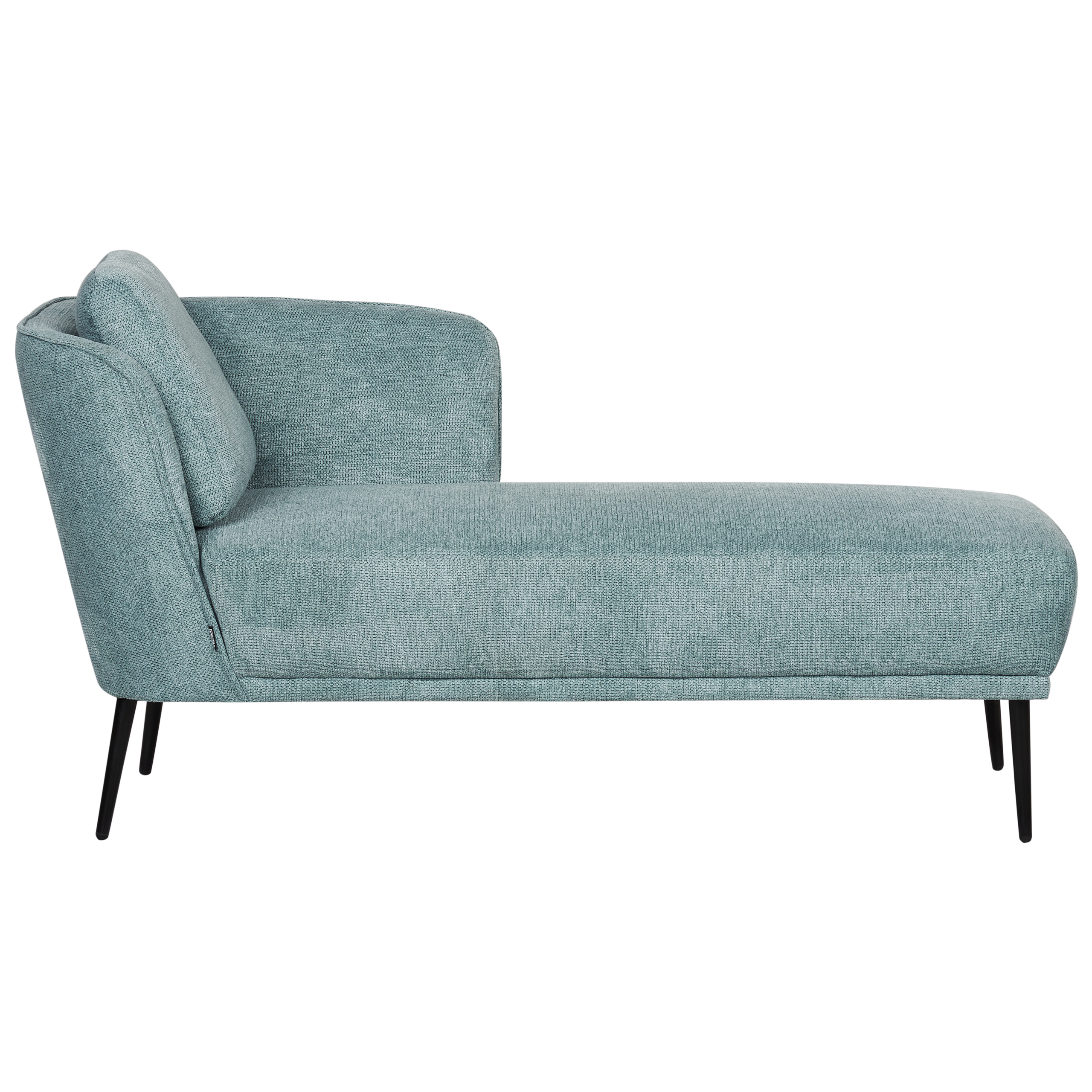 BELIANI Chaise longue stof blauw linkszijdig ARTHEZE