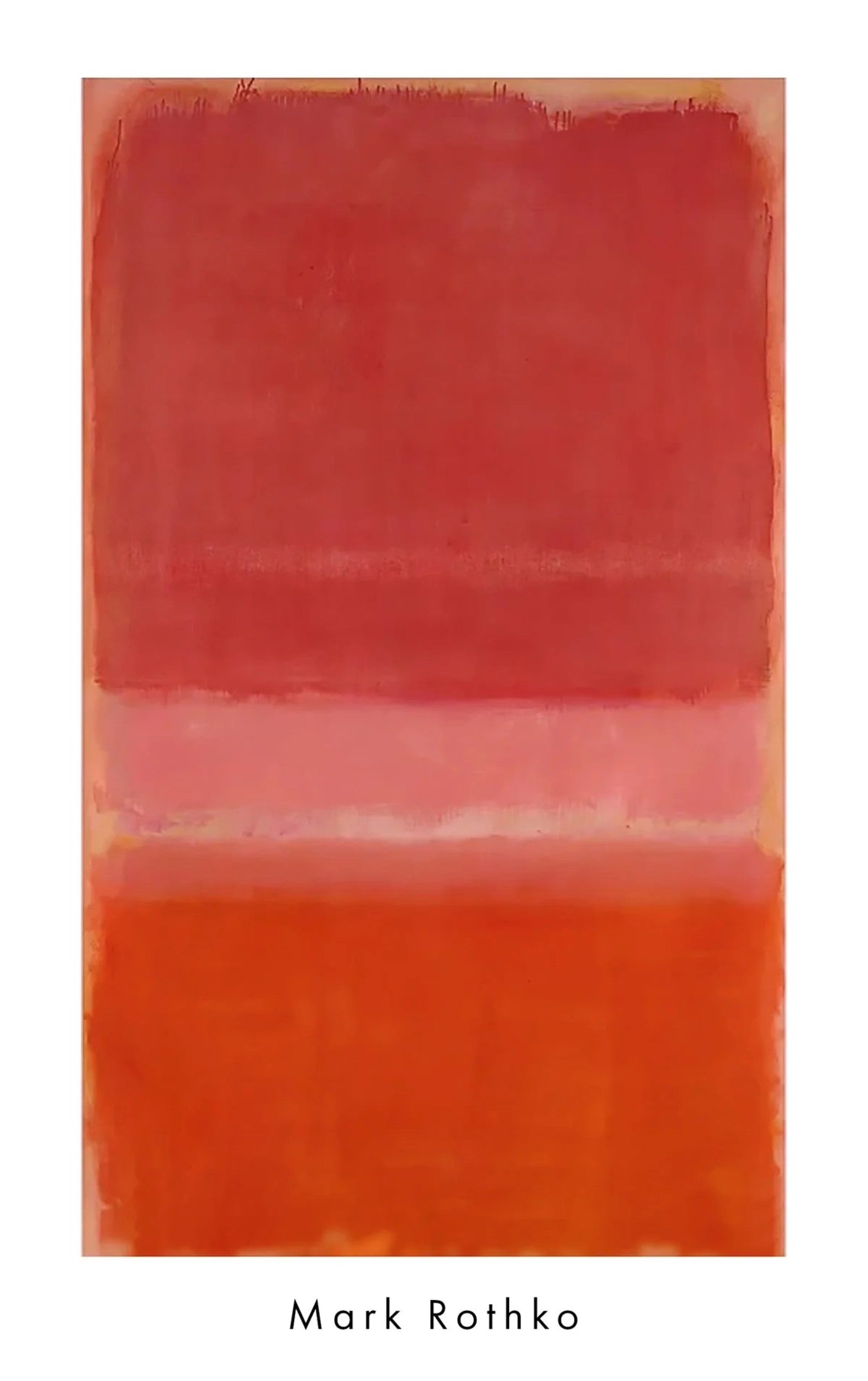 PGM Kunstdruk Mark Rothko Untitles Red 1956 56x89cm