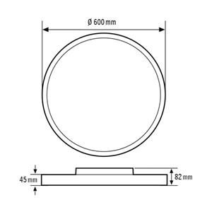 ESYLUX EO10850646 EO10850646 LED-plafondlamp LED Wit