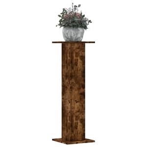 VidaXL Plantenstandaards 2 st 30x30x95 cm bewerkt hout gerookt eiken