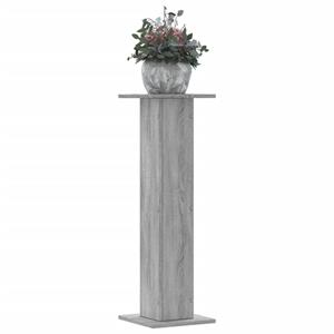 VidaXL Plantenstandaards 2 st 30x30x95 cm bewerkt hout grijs sonoma