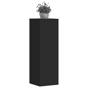 VidaXL Plantenstandaards 2 st 33x33x100 cm bewerkt hout zwart