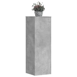 VidaXL Plantenstandaards 2 st 33x33x100 cm bewerkt hout betongrijs