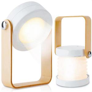 Goliving Multifunctionele Lamp - Bureaulamp - Uitklapbaar Design - Led - Oplaadbaar