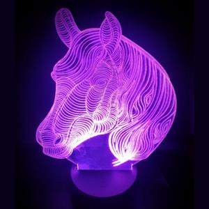 Ontwerp-zelf 3D LED LAMP - PAARDEN HOOFD