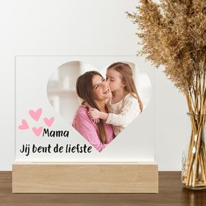 Ontwerp-zelf 3D LED LAMP - Mama jij bent de liefste