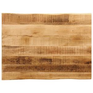 VidaXL Tafelblad met natuurlijke rand 80x60x2,5 cm massief mangohout