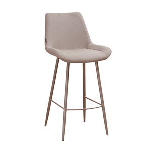 Steigerhouttrend Kruk Maud taupe gerecycled polyester (OUTLET)